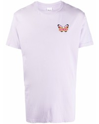 T-shirt à col rond imprimé violet clair RIPNDIP