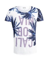 T-shirt à col rond imprimé violet clair s.Oliver