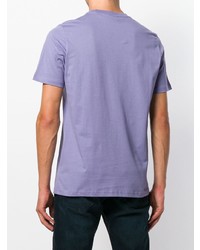 T-shirt à col rond imprimé violet clair Ps By Paul Smith