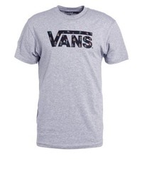 T-shirt à col rond imprimé violet clair Vans