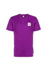 T-shirt à col rond imprimé violet adidas