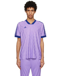 T-shirt à col rond imprimé violet adidas Originals