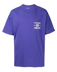 T-shirt à col rond imprimé violet Carhartt WIP