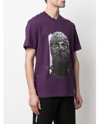 T-shirt à col rond imprimé violet Ih Nom Uh Nit