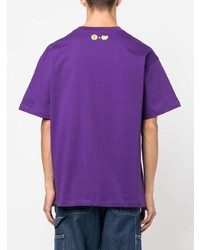T-shirt à col rond imprimé violet Honey Fucking Dijon