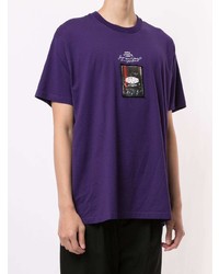 T-shirt à col rond imprimé violet Givenchy