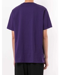 T-shirt à col rond imprimé violet Givenchy