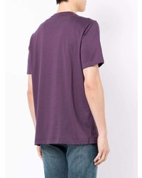 T-shirt à col rond imprimé violet PS Paul Smith