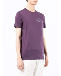 T-shirt à col rond imprimé violet PS Paul Smith