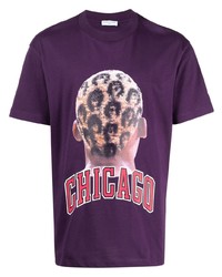 T-shirt à col rond imprimé violet Ih Nom Uh Nit