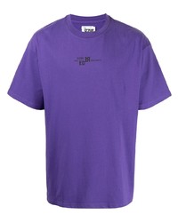 T-shirt à col rond imprimé violet Izzue