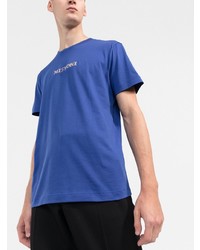 T-shirt à col rond imprimé violet Missoni