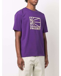 T-shirt à col rond imprimé violet PACCBET