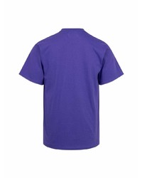 T-shirt à col rond imprimé violet Awake NY