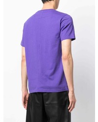 T-shirt à col rond imprimé violet FIVE CM