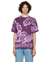 T-shirt à col rond imprimé violet Rassvet