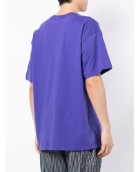 T-shirt à col rond imprimé violet Carhartt WIP