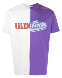 T-shirt à col rond imprimé violet Valentino Garavani