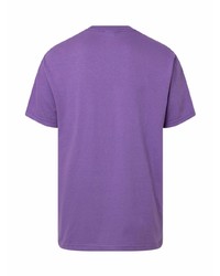 T-shirt à col rond imprimé violet Supreme