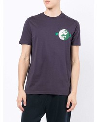 T-shirt à col rond imprimé violet PS Paul Smith