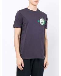 T-shirt à col rond imprimé violet PS Paul Smith