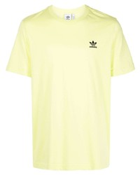 T-shirt à col rond jaune adidas