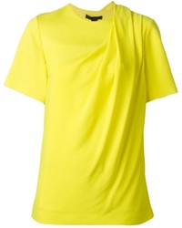 T-shirt à col rond jaune Alexander Wang