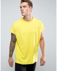 T-shirt à col rond jaune Asos