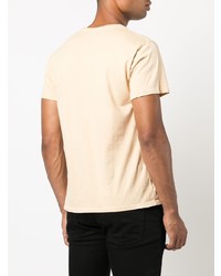 T-shirt à col rond jaune MadeWorn