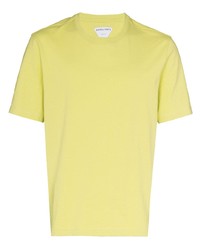 T-shirt à col rond jaune Bottega Veneta