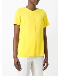 T-shirt à col rond jaune Proenza Schouler