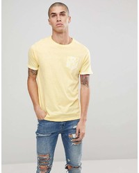 T-shirt à col rond jaune Brave Soul