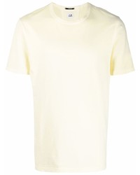 T-shirt à col rond jaune C.P. Company