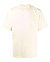 T-shirt à col rond jaune Carhartt WIP
