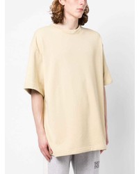 T-shirt à col rond jaune Nike