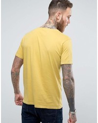 T-shirt à col rond jaune Nudie Jeans