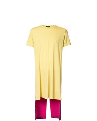 T-shirt à col rond jaune Comme Des Garcons Homme Plus