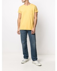 T-shirt à col rond jaune Levi's