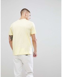 T-shirt à col rond jaune Calvin Klein