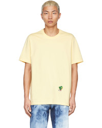 T-shirt à col rond jaune Doublet