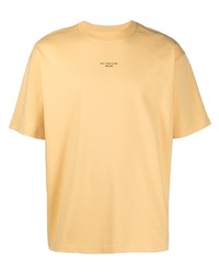 T-shirt à col rond jaune Drôle De Monsieur