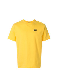 T-shirt à col rond jaune Dust