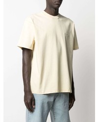 T-shirt à col rond jaune Carhartt WIP