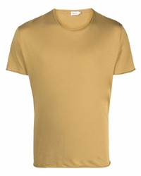 T-shirt à col rond jaune Filippa K