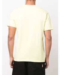 T-shirt à col rond jaune MAISON KITSUNÉ