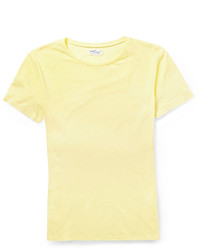 T-shirt à col rond jaune Gant