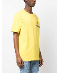 T-shirt à col rond jaune Philipp Plein