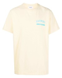 T-shirt à col rond jaune Harmony Paris