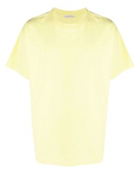 T-shirt à col rond jaune John Elliott