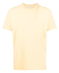 T-shirt à col rond jaune John Elliott